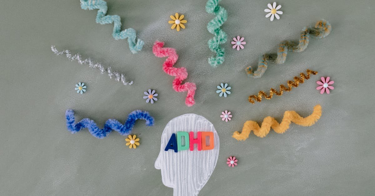 Home Creative illustration highlighting ADHD awareness with colorful brain imagery.